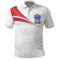England Football WC2026 Custom Polo Shirt Three Lions - Happy And Glorious