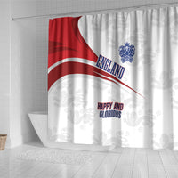 England Football WC2026 Shower Curtain Three Lions - Happy And Glorious