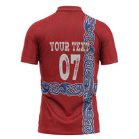 Norway Football WC2026 Custom Zipper Polo Shirt Norges Landslaget Vikings
