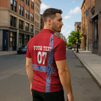 Norway Football WC2026 Custom Zipper Polo Shirt Norges Landslaget Vikings