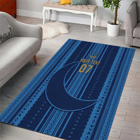 Saudi Football Al Zaeem Custom Area Rug Crescent Moon - Wonder Print Shop