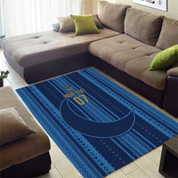 Saudi Football Al Zaeem Custom Area Rug Crescent Moon - Wonder Print Shop