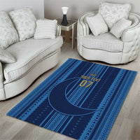 Saudi Football Al Zaeem Custom Area Rug Crescent Moon - Wonder Print Shop