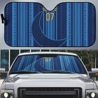 Saudi Football Al Zaeem Custom Auto Sun Shade Crescent Moon - Wonder Print Shop