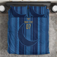 Saudi Football Al Zaeem Custom Bedding Set Crescent Moon - Wonder Print Shop