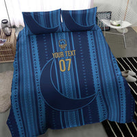 Saudi Football Al Zaeem Custom Bedding Set Crescent Moon - Wonder Print Shop