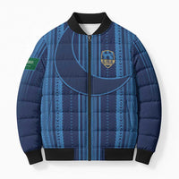 Saudi Football Al Zaeem Custom Bomber Puffer Jacket Crescent Moon - Wonder Print Shop