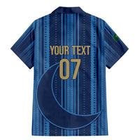 Saudi Football Al Zaeem Custom Family Matching Mermaid Dress and Hawaiian Shirt Crescent Moon - Wonder Print Shop