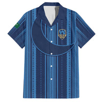 Saudi Football Al Zaeem Custom Family Matching Off Shoulder Short Dress and Hawaiian Shirt Crescent Moon - Wonder Print Shop