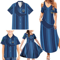 Saudi Football Al Zaeem Custom Family Matching Summer Maxi Dress and Hawaiian Shirt Crescent Moon - Wonder Print Shop
