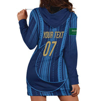 Saudi Football Al Zaeem Custom Hoodie Dress Crescent Moon - Wonder Print Shop