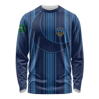 Saudi Football Al Zaeem Custom Long Sleeve Shirt Crescent Moon - Wonder Print Shop
