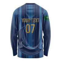 Saudi Football Al Zaeem Custom Long Sleeve Shirt Crescent Moon - Wonder Print Shop