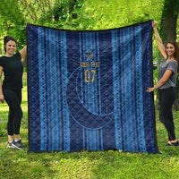 Saudi Football Al Zaeem Custom Quilt Crescent Moon - Wonder Print Shop