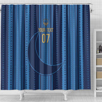 Saudi Football Al Zaeem Custom Shower Curtain Crescent Moon - Wonder Print Shop