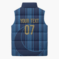 Saudi Football Al Zaeem Custom Sleeveless Puffer Jacket Crescent Moon - Wonder Print Shop