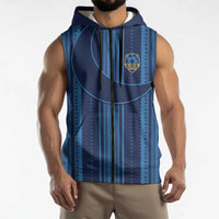 Saudi Football Al Zaeem Custom Sleeveless Zip Hoodie Crescent Moon - Wonder Print Shop