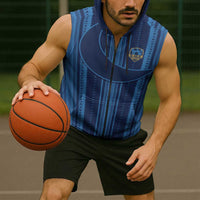 Saudi Football Al Zaeem Custom Sleeveless Zip Hoodie Crescent Moon - Wonder Print Shop