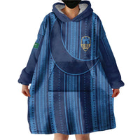 Saudi Football Al Zaeem Custom Wearable Blanket Hoodie Crescent Moon - Wonder Print Shop