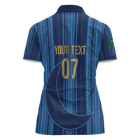 Saudi Football Al Zaeem Custom Women Polo Shirt Crescent Moon - Wonder Print Shop