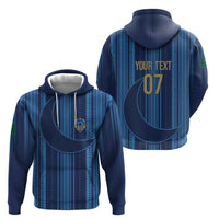Saudi Football Al Zaeem Custom Zip Hoodie Crescent Moon - Wonder Print Shop