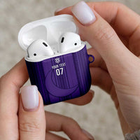 Saudi Football Al Zaeem Custom AirPods Case Crescent Moon - Purple - Wonder Print Shop