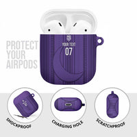 Saudi Football Al Zaeem Custom AirPods Case Crescent Moon - Purple - Wonder Print Shop