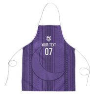 Saudi Football Al Zaeem Custom Apron Crescent Moon - Purple - Wonder Print Shop