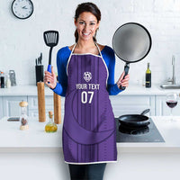 Saudi Football Al Zaeem Custom Apron Crescent Moon - Purple - Wonder Print Shop