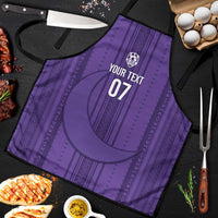 Saudi Football Al Zaeem Custom Apron Crescent Moon - Purple - Wonder Print Shop
