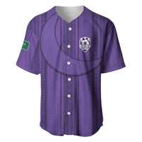 Saudi Football Al Zaeem Custom Baseball Jersey Crescent Moon - Purple - Wonder Print Shop