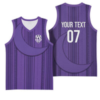 Saudi Football Al Zaeem Custom Basketball Jersey Crescent Moon - Purple - Wonder Print Shop