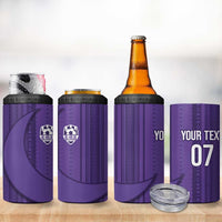 Saudi Football Al Zaeem Custom 4 in 1 Can Cooler Tumbler Crescent Moon - Purple - Wonder Print Shop