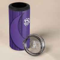 Saudi Football Al Zaeem Custom 4 in 1 Can Cooler Tumbler Crescent Moon - Purple - Wonder Print Shop