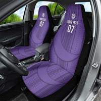 Saudi Football Al Zaeem Custom Car Seat Cover Crescent Moon - Purple - Wonder Print Shop