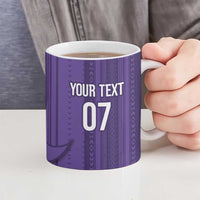 Saudi Football Al Zaeem Ceramic Mug Crescent Moon - Purple - Wonder Print Shop