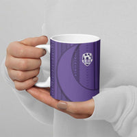 Saudi Football Al Zaeem Ceramic Mug Crescent Moon - Purple - Wonder Print Shop