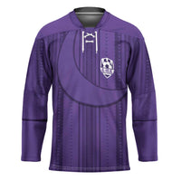 Saudi Football Al Zaeem Custom Hockey Jersey Crescent Moon - Purple - Wonder Print Shop