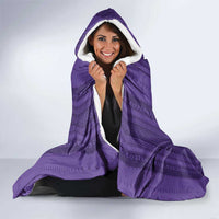 Saudi Football Al Zaeem Custom Hooded Blanket Crescent Moon - Purple - Wonder Print Shop