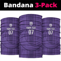 Saudi Football Al Zaeem Custom Neck Gaiter Crescent Moon - Purple - Wonder Print Shop