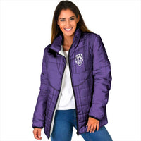 Saudi Football Al Zaeem Custom Padded Jacket Crescent Moon - Purple - Wonder Print Shop