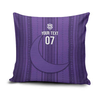 Saudi Football Al Zaeem Custom Pillow Cover Crescent Moon - Purple - Wonder Print Shop