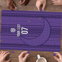 Saudi Football Al Zaeem Custom Puzzle Crescent Moon - Purple - Wonder Print Shop