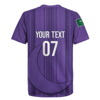 Saudi Football Al Zaeem Custom Rugby Jersey Crescent Moon - Purple - Wonder Print Shop