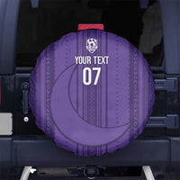 Saudi Football Al Zaeem Custom Spare Tire Cover Crescent Moon - Purple - Wonder Print Shop