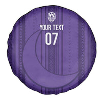 Saudi Football Al Zaeem Custom Spare Tire Cover Crescent Moon - Purple - Wonder Print Shop