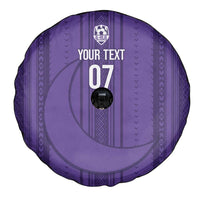Saudi Football Al Zaeem Custom Spare Tire Cover Crescent Moon - Purple - Wonder Print Shop