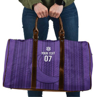 Saudi Football Al Zaeem Custom Travel Bag Crescent Moon - Purple - Wonder Print Shop