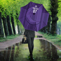 Saudi Football Al Zaeem Custom Umbrella Crescent Moon - Purple - Wonder Print Shop