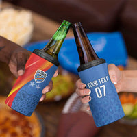DR Congo Football 2026 Les Leopards Custom 4 in 1 Can Cooler Tumbler Glory Upon Glory - Wonder Print Shop